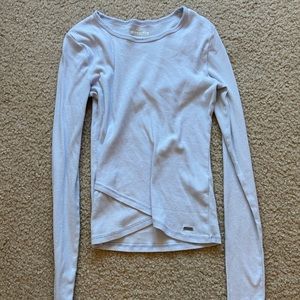 Light blue hollister tight long sleeve